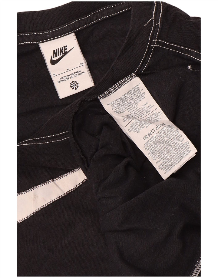 Nike grafisk t-shirt top til mænd, lille sort stribet bomuld