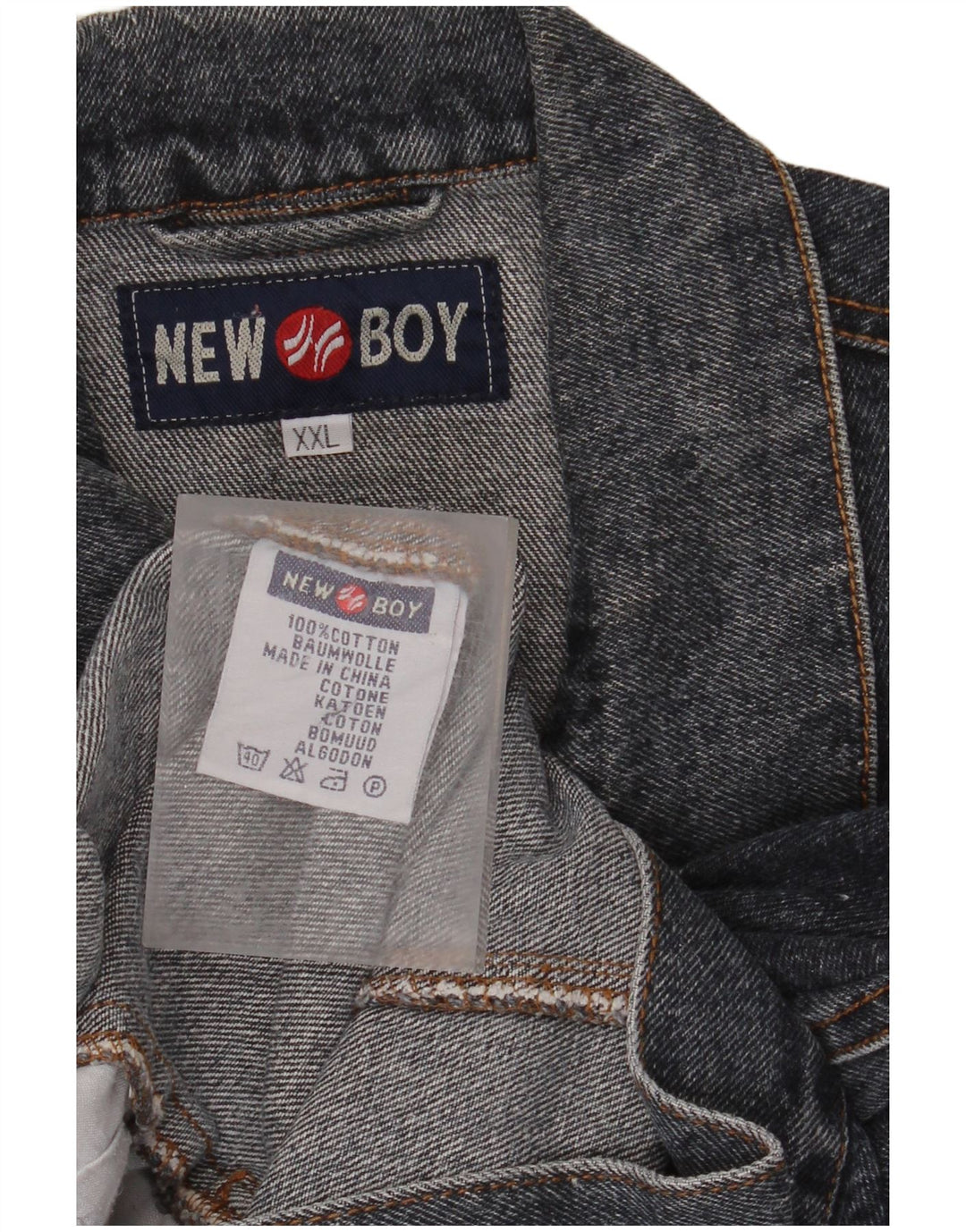 VINTAGE Denimjakke til mænd UK 44 2XL Blå Bomuld