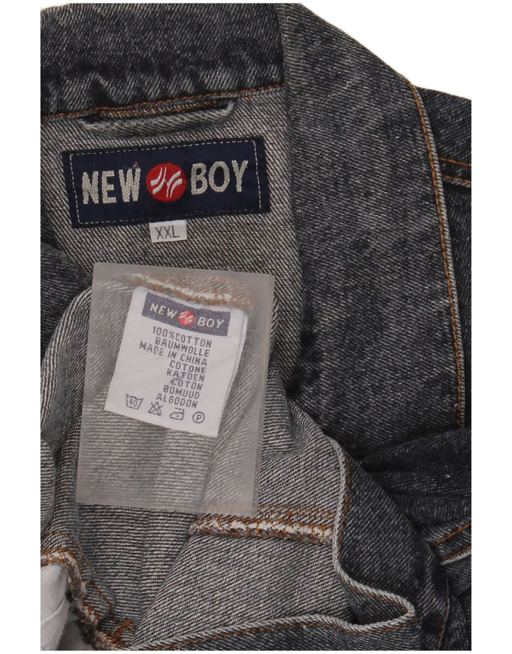 VINTAGE Denimjakke til mænd UK 44 2XL Blå Bomuld