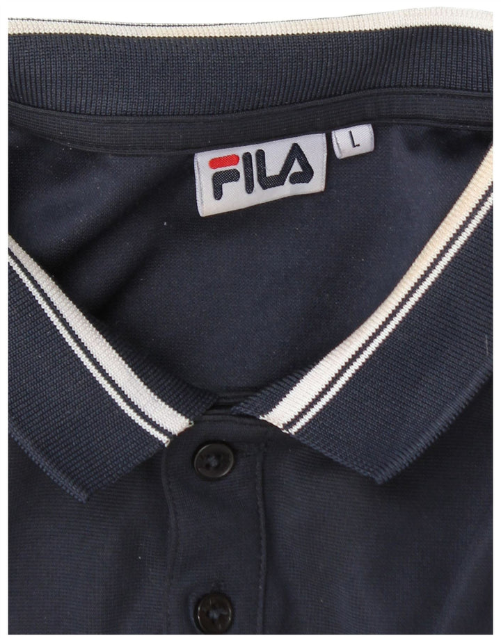 Fila Herre Polo Shirt Large Navy Blue