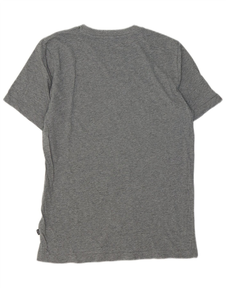 PUMA Grafisk T-shirt til mænd, lille grå bomuld