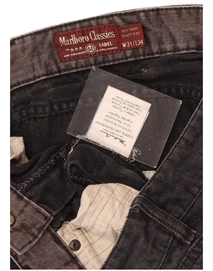 MARLBORO CLASSICS Straight jeans til mænd W31 L34 Grå bomuld