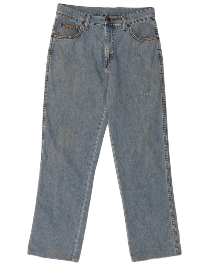 Wrangler Herre Texas Stretch Straight Jeans W32 L29 Blå Bomuld