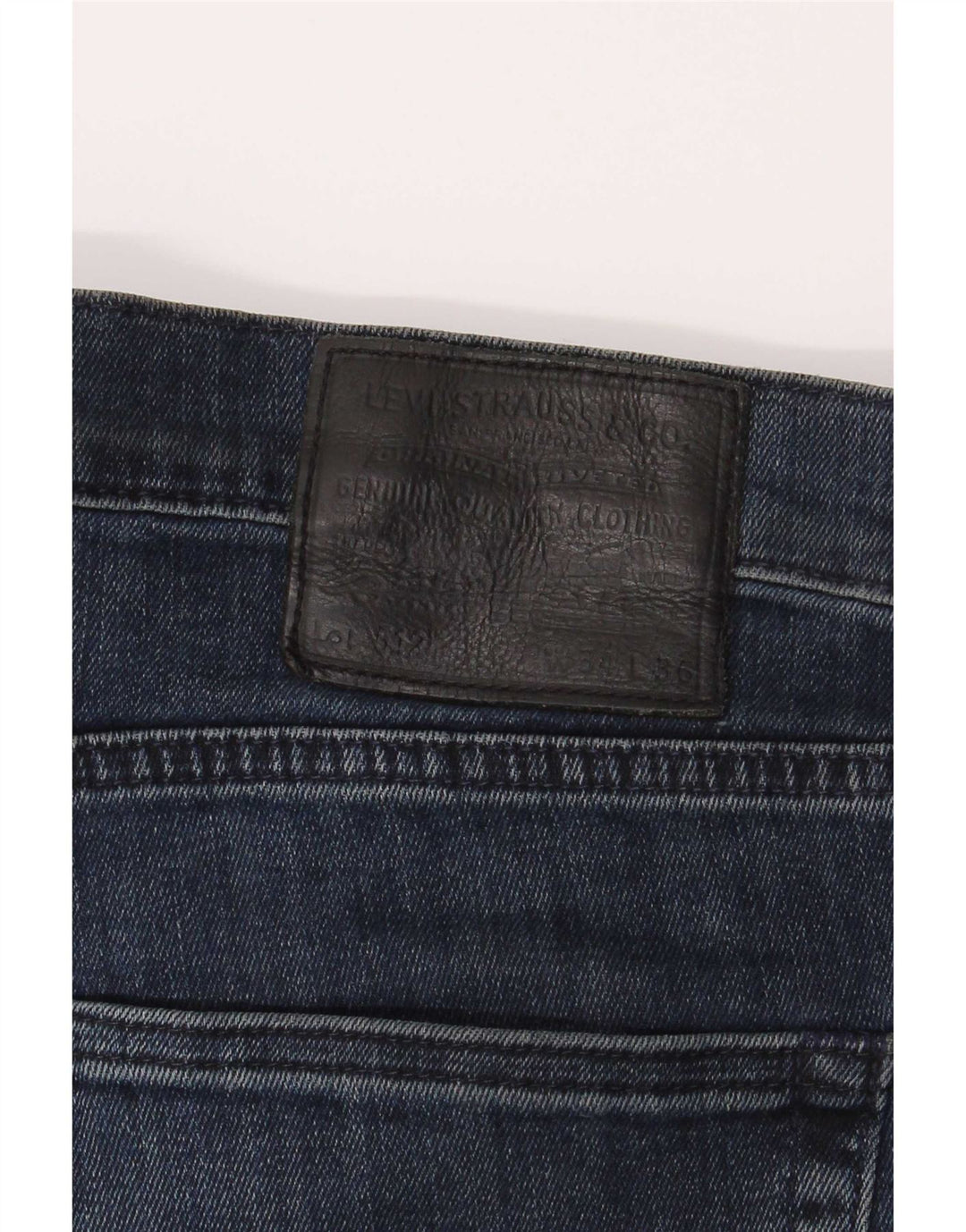 Levi's Womens 512 Slim Tapered Jeans W34 L36 Navy Blue