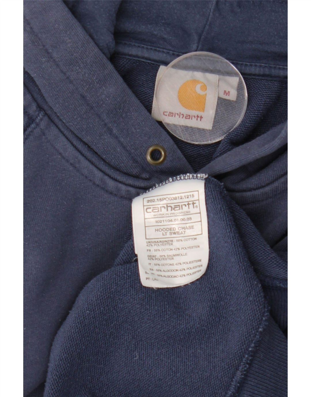 Carhartt Herre hættetrøje Jumper Medium Marineblå Bomuld