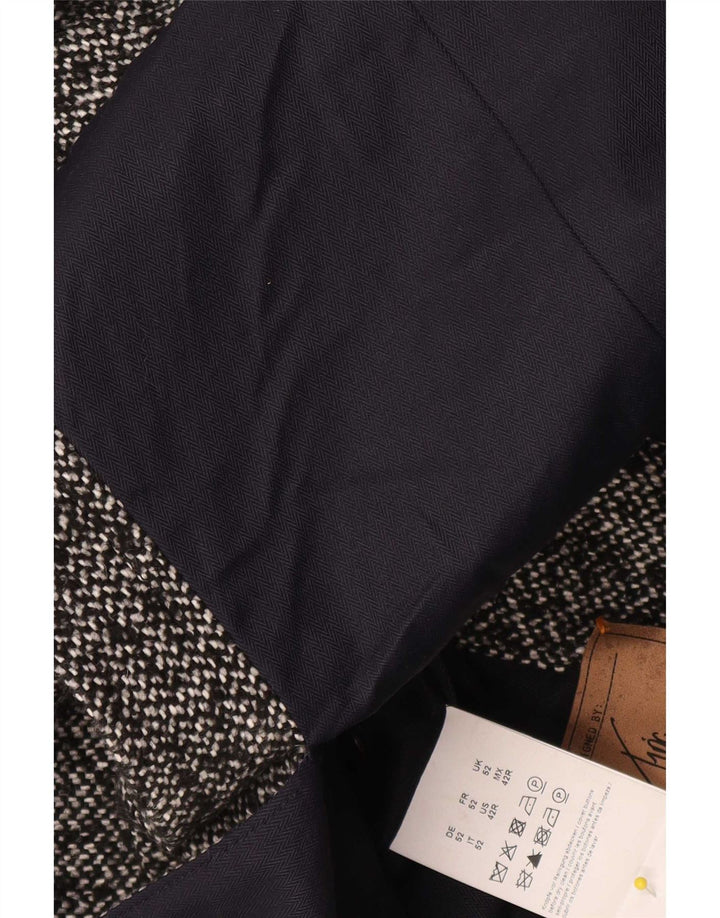 Hugo Boss Herre Overfrakke UK 52 XL Grå Flecked Polyacrylic