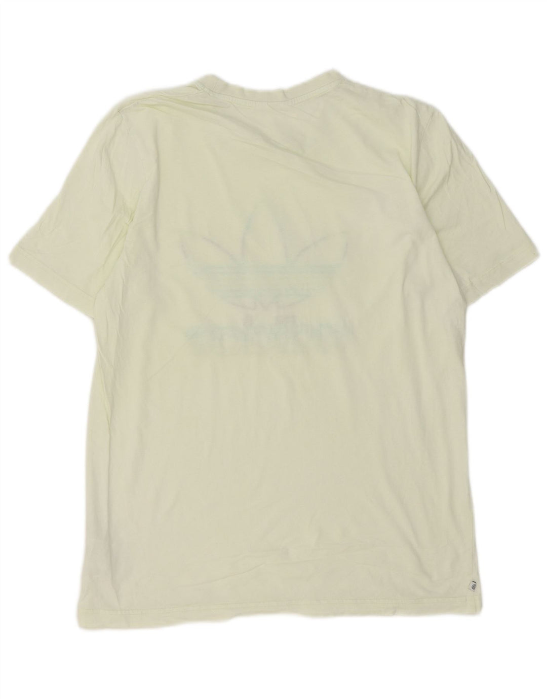 Adidas Herre grafisk T-shirt Top Medium Gul Bomuld