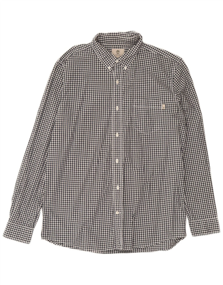 Timberland Herre Regular Fit skjorte Stor marineblå Gingham bomuld