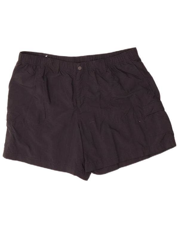 Columbia Herre Cargo Shorts XL W38 Navy Blue Nylon