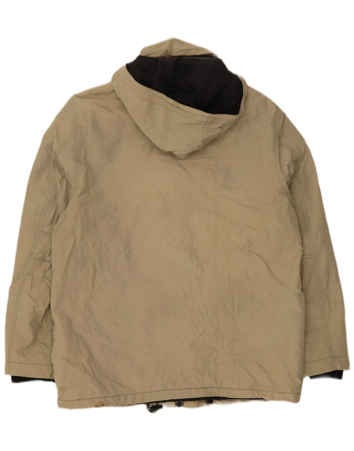 Gap Herre Hooded Utility Jacket UK 38 Medium Beige Polyester