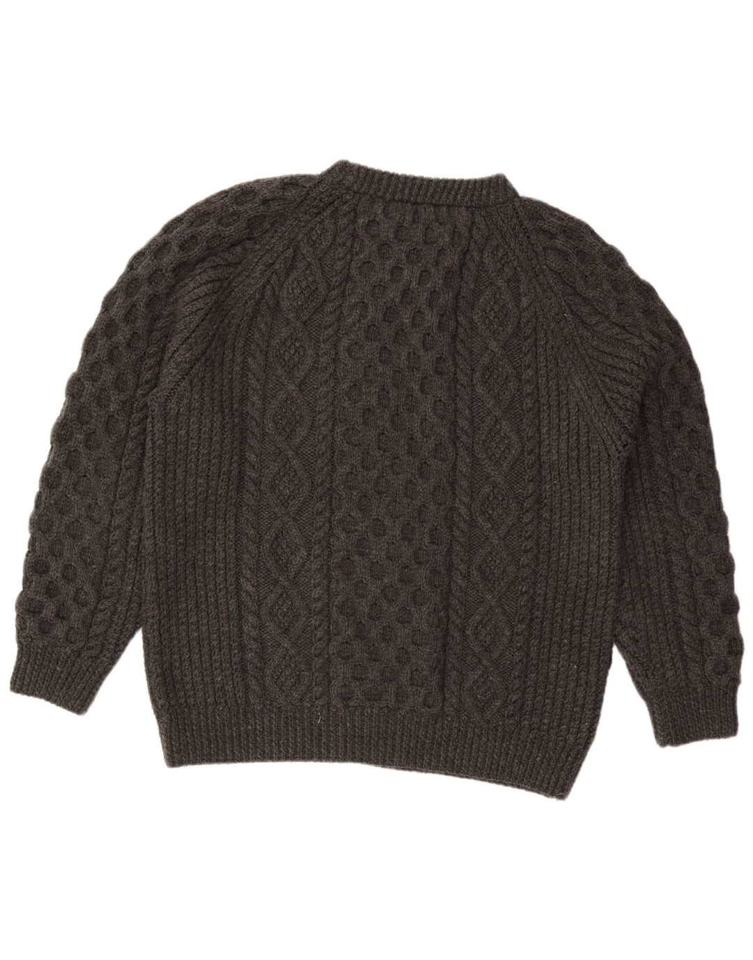 Vintage herre sweater med rund hals XL grå