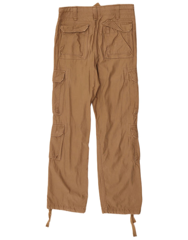 Vintage Straight Cargo bukser til mænd Small W29 L32 brun bomuld