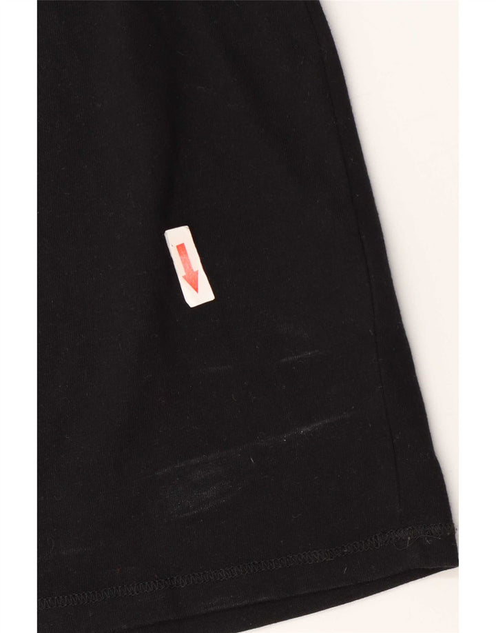 Guess Dame Grafisk Top Langærmet UK 12 Medium Sort Bomuld
