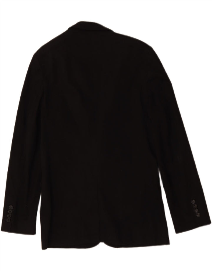 Zara Herre 2-knaps blazerjakke EU 50 Medium Sort viskose