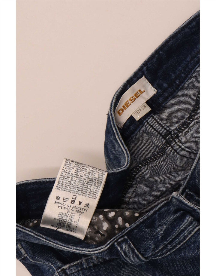 Diesel Dame Mini Denim Nederdel W28 Medium Blue Bomuld