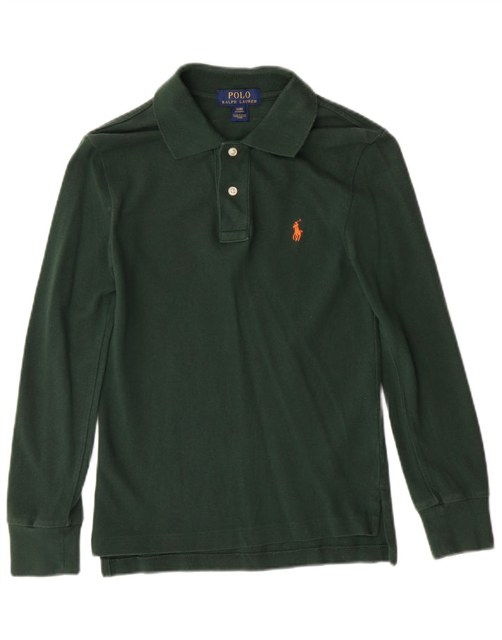 POLO RALPH LAUREN Drenge Custom Fit Polo Shirt 7-8 år Lille Grøn