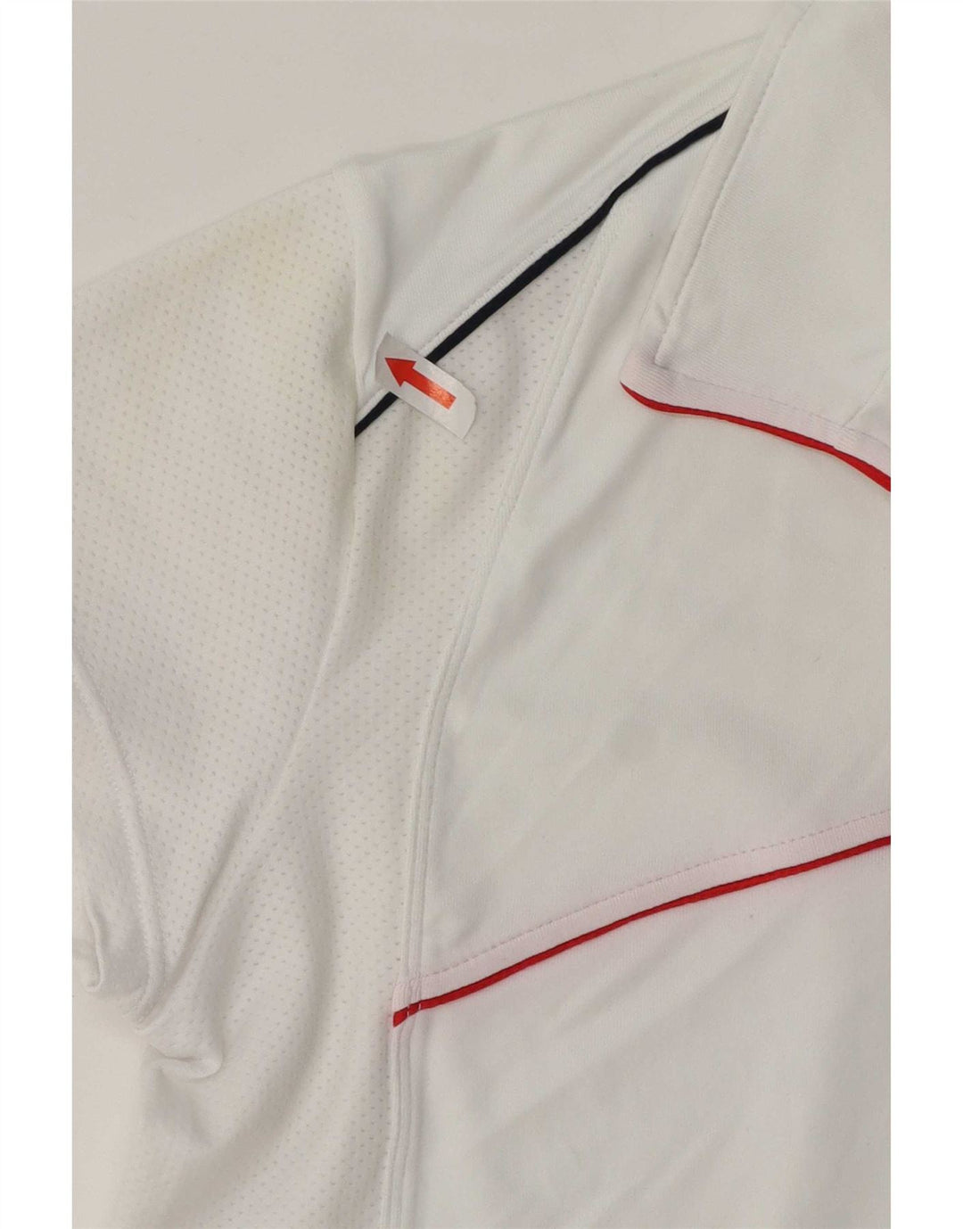 Asics Herre grafisk T-shirt Top Medium Hvid Stribet Polyamid Sports
