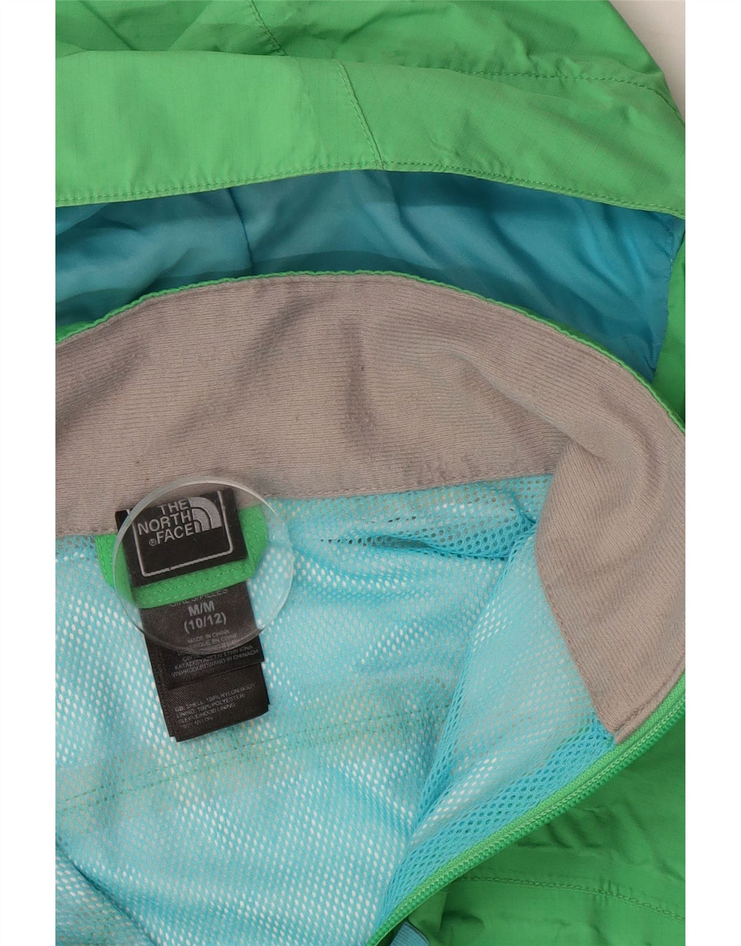 The North Face Regnjakke med hætte til piger 10-11 år Mellemgrøn nylon