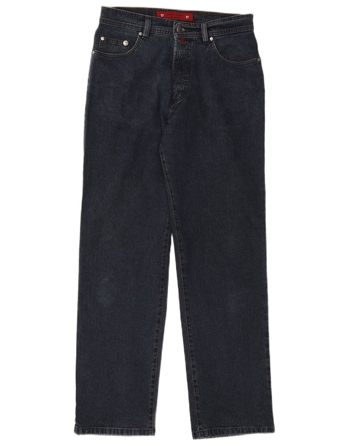 Pierre Cardin Straight Jeans til mænd W32 L32 Marineblå bomuld
