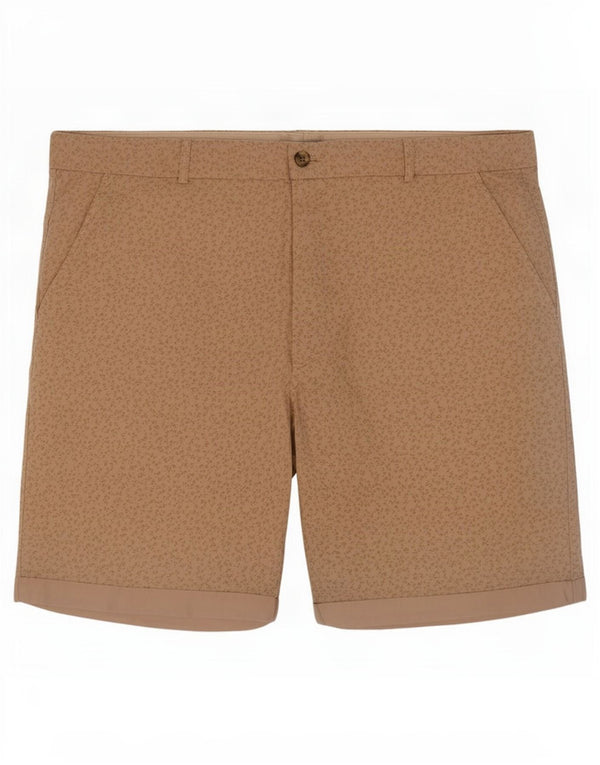 Marks & Spencer Chino-shorts til kvinder UK 18 XL W38 Beige Blomsterbomuld
