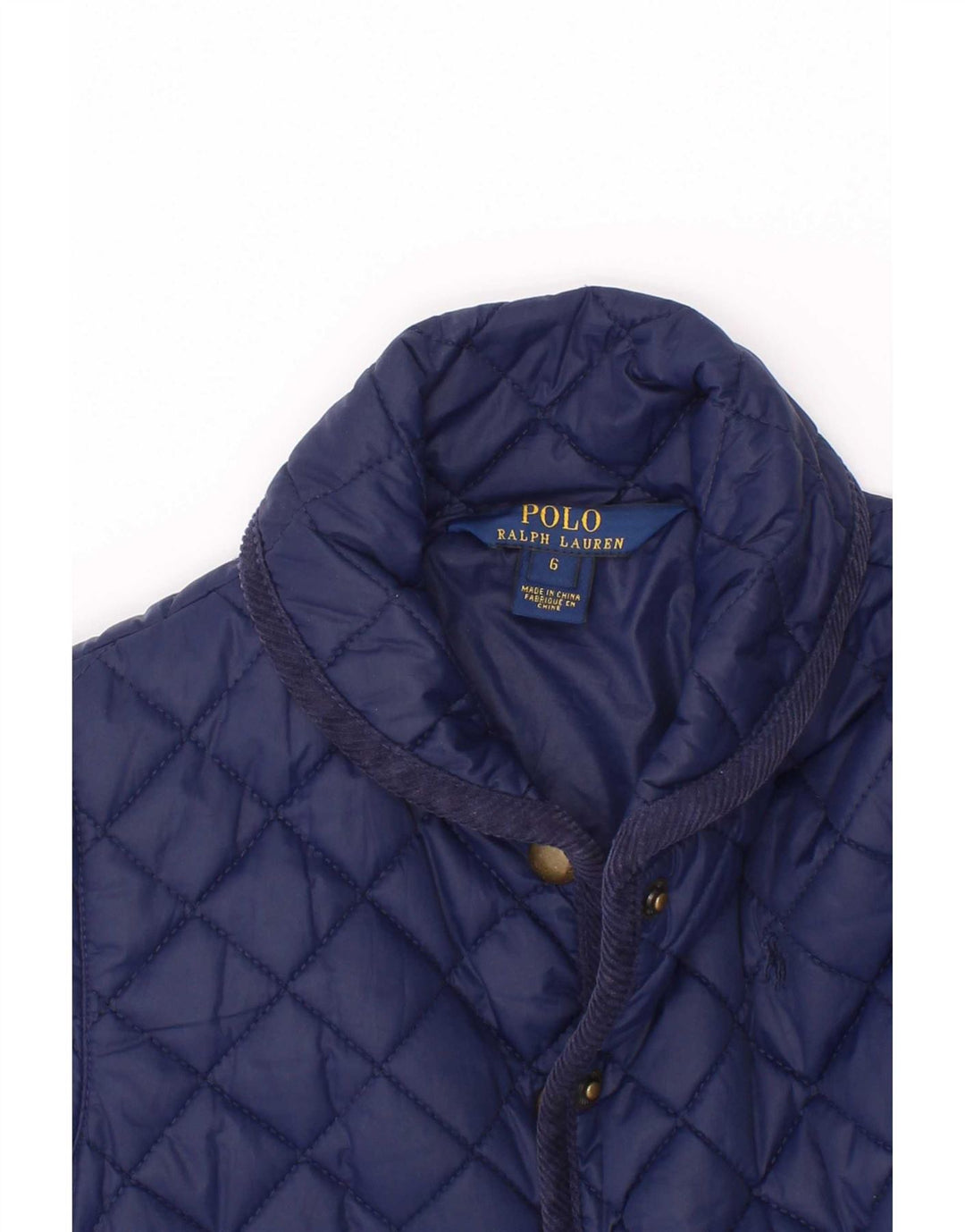 Polo Ralph Lauren piger quiltet jakke 5-6 år marineblå polyester