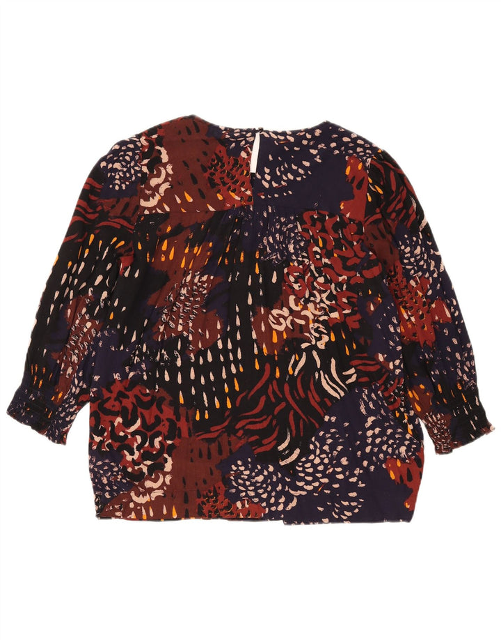 Fat Face Dame Oversized Bluse Top UK 10 Small Multicolored Spotted