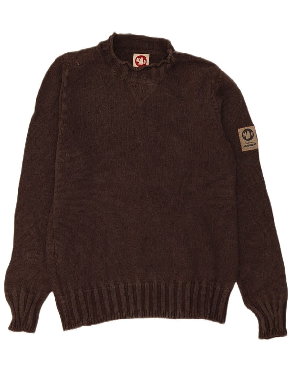 Murphy & Nye Herre Turtle Neck Jumper Sweater Medium Brun Uld