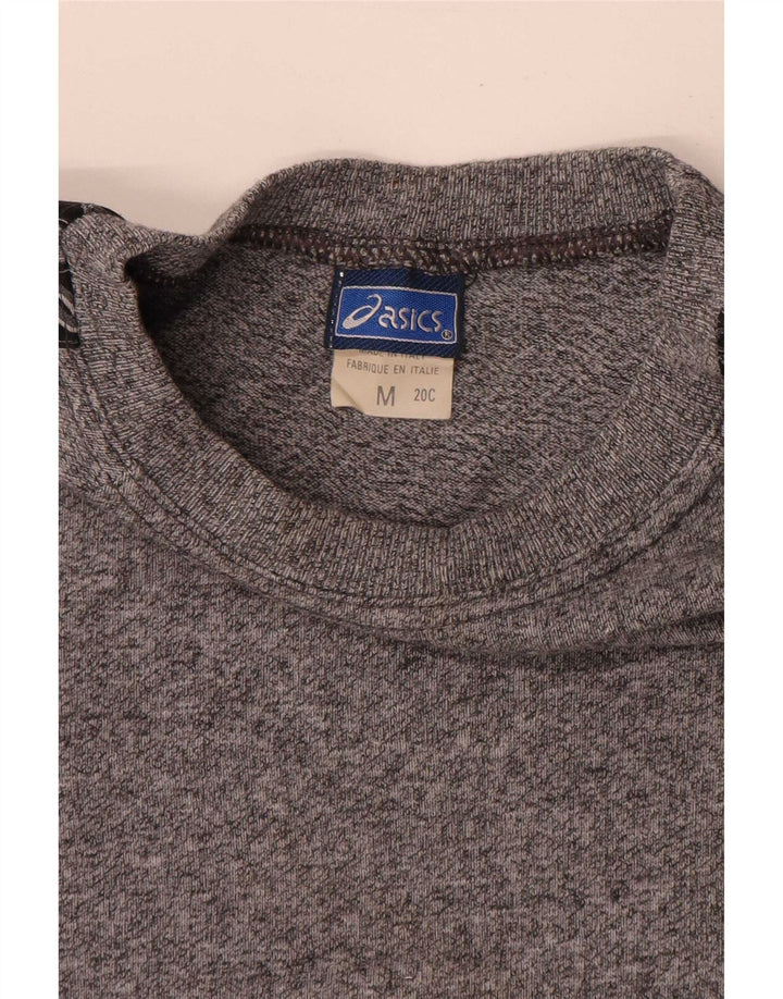 Asics Herre grafisk T-shirt Top Medium Grey Flecked Bomuld