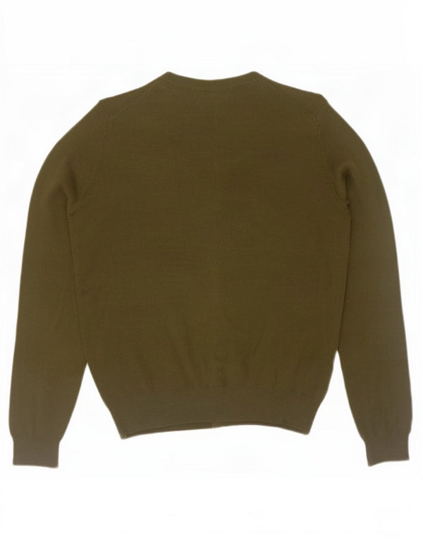 Marks & Spencer Dame Cardigan Sweater UK 12 Medium Khaki Viscose