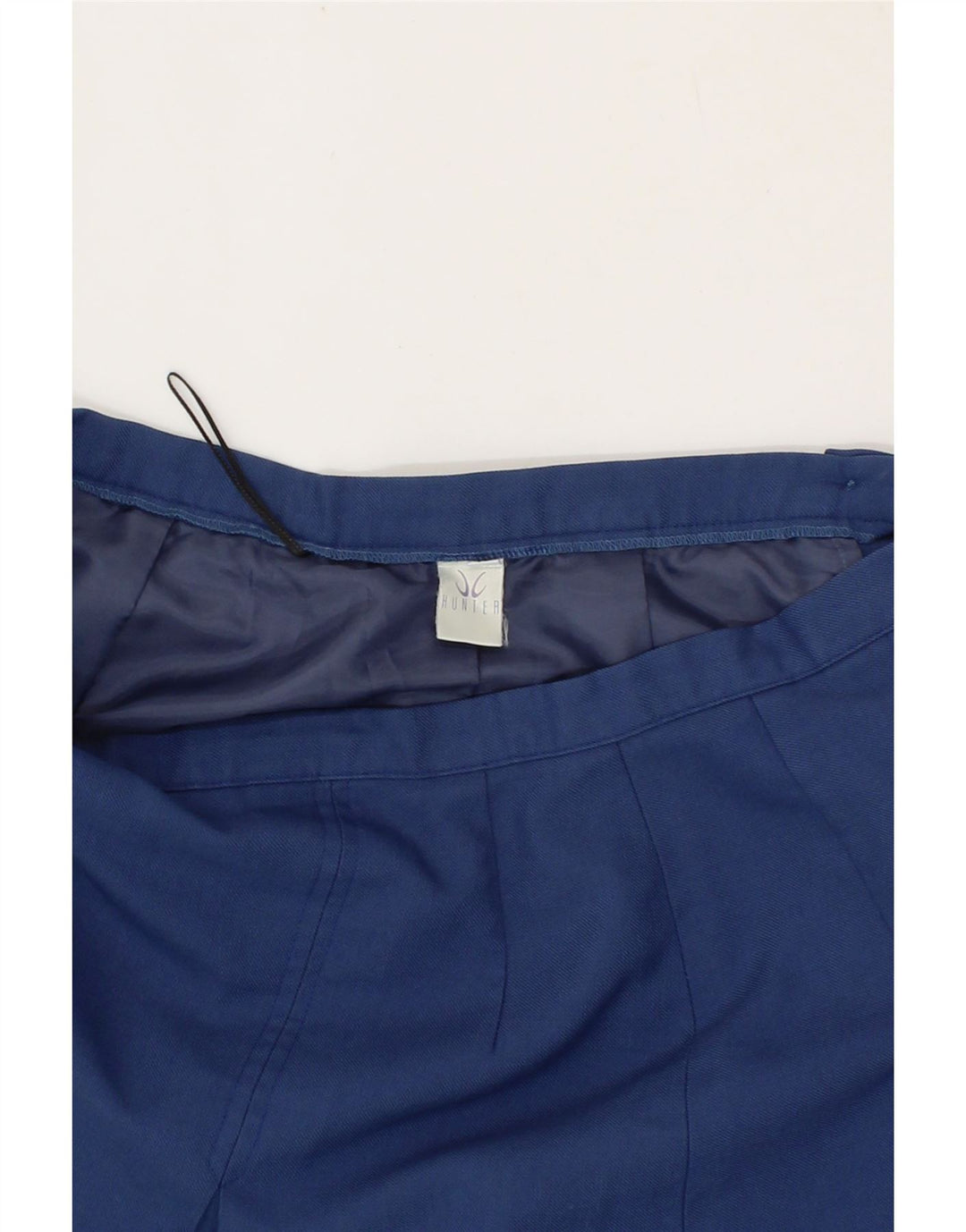 HUNTER Womens A-Line Skirt UK 16 Large W32 Navy Blue Polyester Vintage Hunter and Second-Hand Hunter from Messina Hembry 
