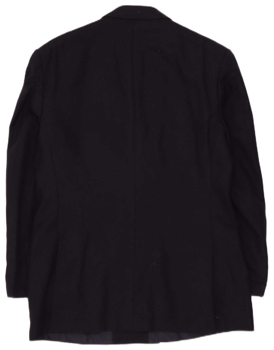 St Michael Dobbeltradet blazerjakke til mænd UK 38 Medium Navy Blue Wool