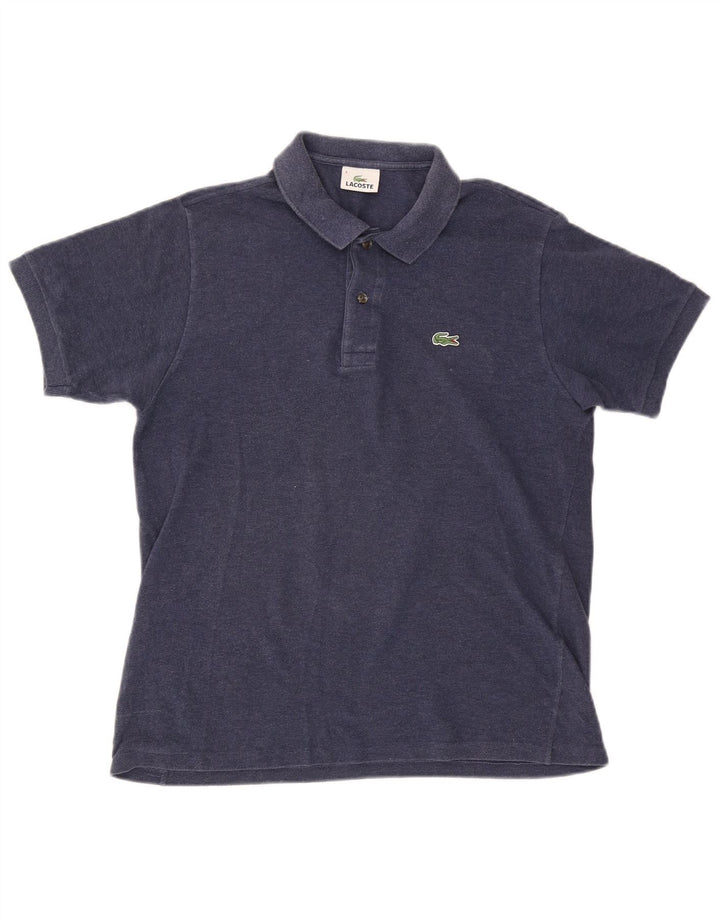 Lacoste herre poloshirt størrelse 4 Medium marineblå bomuld