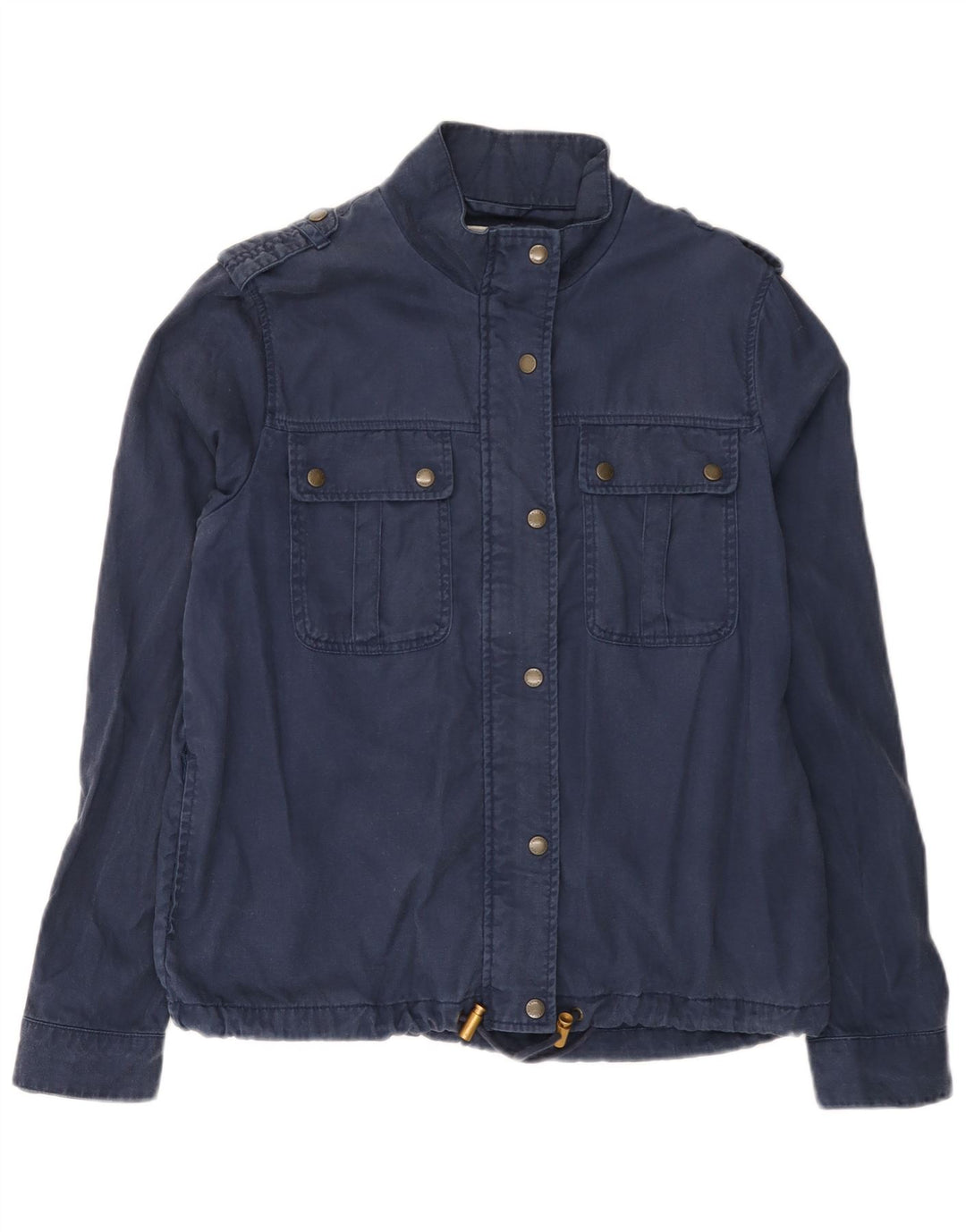 FAT FACE Militærjakke til kvinder UK 12 Medum Navy Blue Lyocell