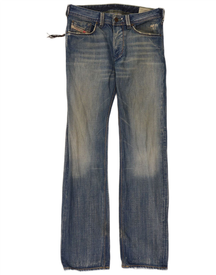 DIESEL Herre Yarik Straight Jeans W29 L34 Blå Bomuld