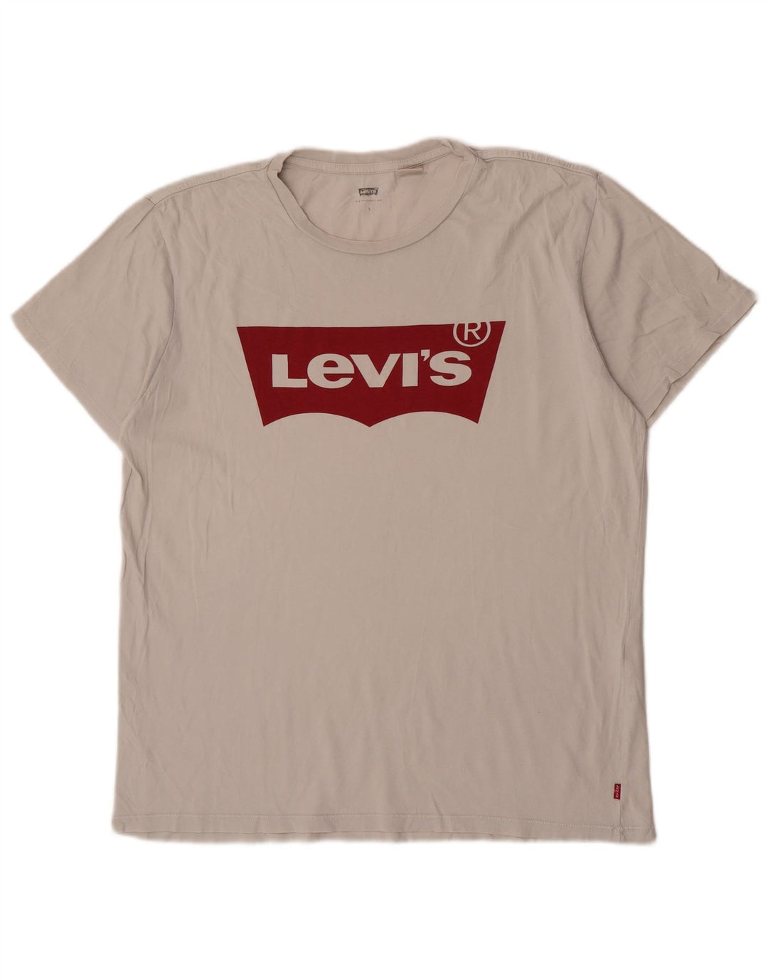 Levi's Herre Grafisk T-Shirt Top Stor Hvid