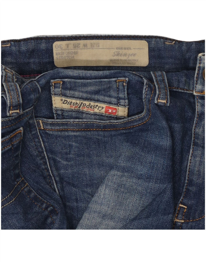DIESEL Dame Skinzee Lavtalje Super Slim Skinny Jeans W25 L27 Blå