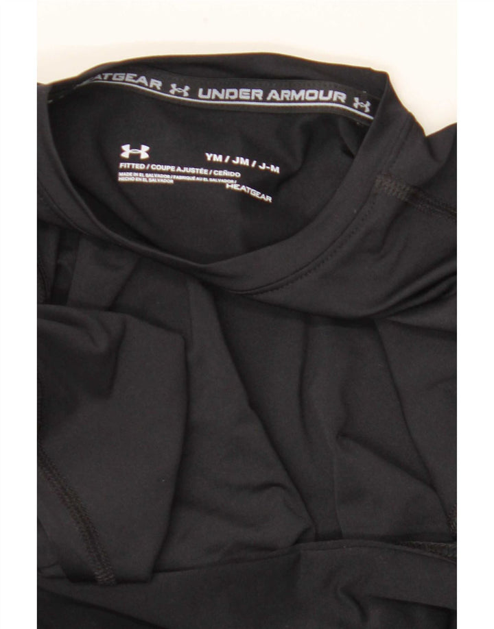 Under Armour Boys Heat Gear Top Langærmet 9-10 år Medium Sort
