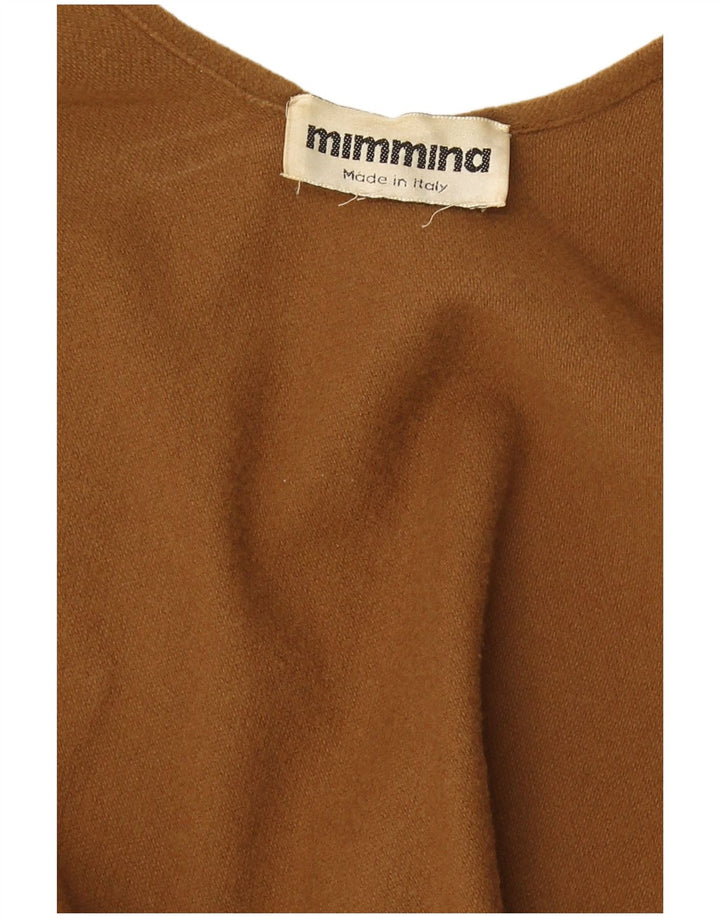 MIMMINA Cape Cardigan sweater til kvinder One Size Beige