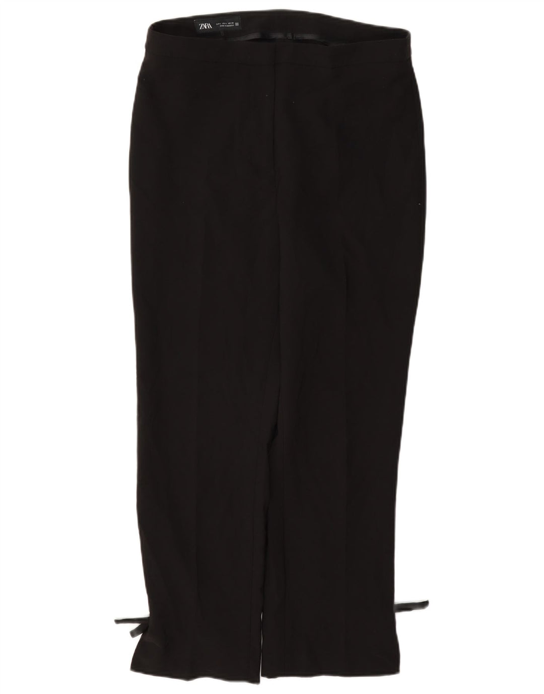 Zara Lige Casual Bukser til kvinder Large W30 L27 Sort Polyester