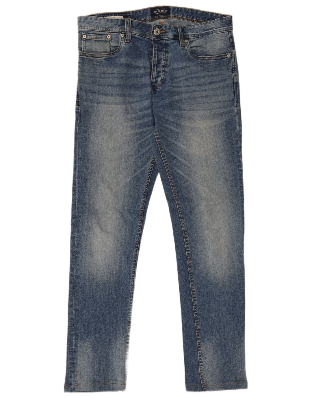 JACK & JONES Herre Tim Slim Jeans W31 L31 Blå Bomuld