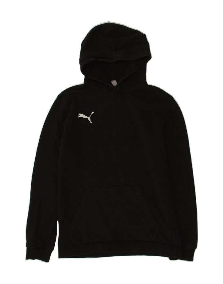 PUMA Boys Hoodie Jumper 15-16 Years Black Vintage Puma and Second-Hand Puma from Messina Hembry 