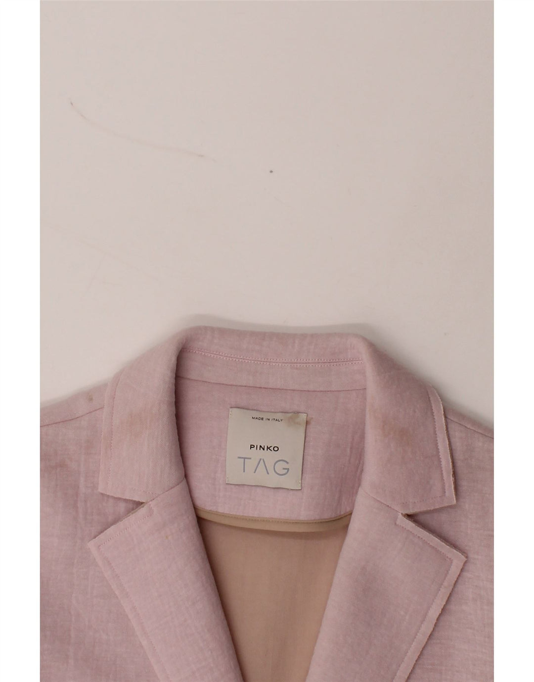 PINKO Womens 2 Button Blazer Jacket UK 10 Small Pink Polyamide Vintage Pinko and Second-Hand Pinko from Messina Hembry 