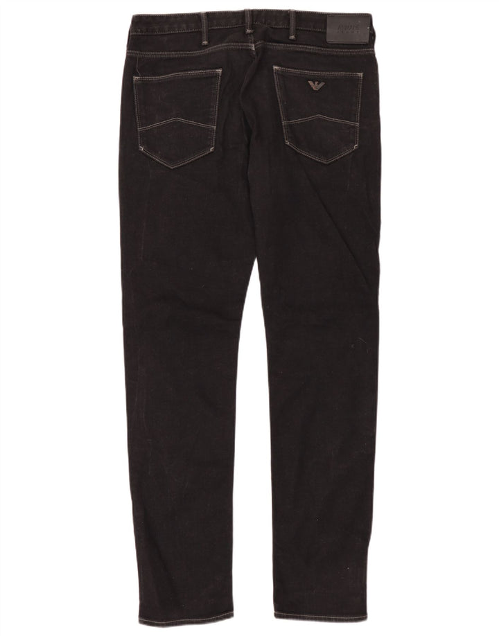 Armani Herre Slim Jeans W32 L34 Sort Bomuld