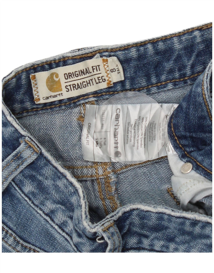 Carhartt Dame Straight Jeans US 8 Medium W30 L31 Blå Bomuld