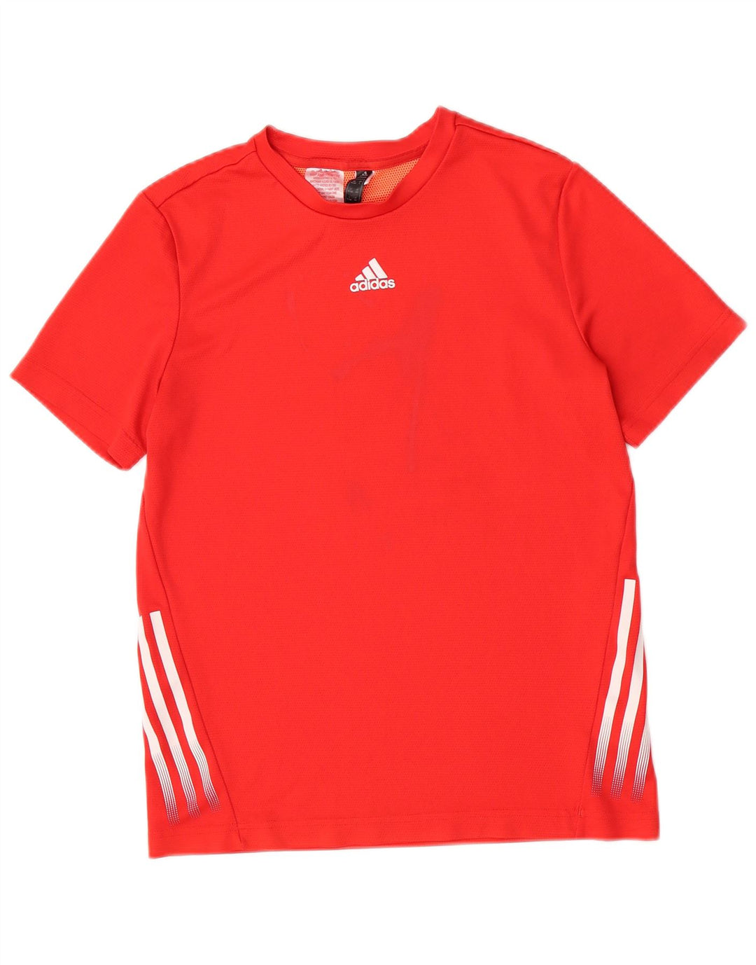 Adidas Boys T-Shirt Top 13-14 År Rød Polyester