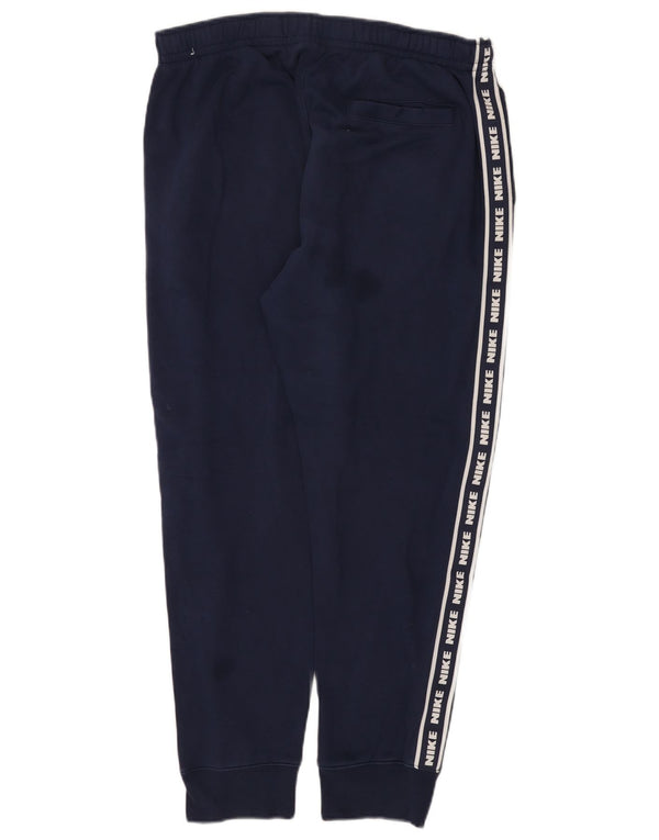 Nike Herre grafisk træningsdragt Bukser Joggers Large Navy Blue Bomuld