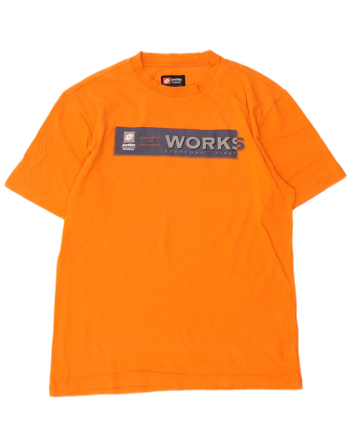 Lotto Herre grafisk T-shirt Top Medium Orange Bomuld