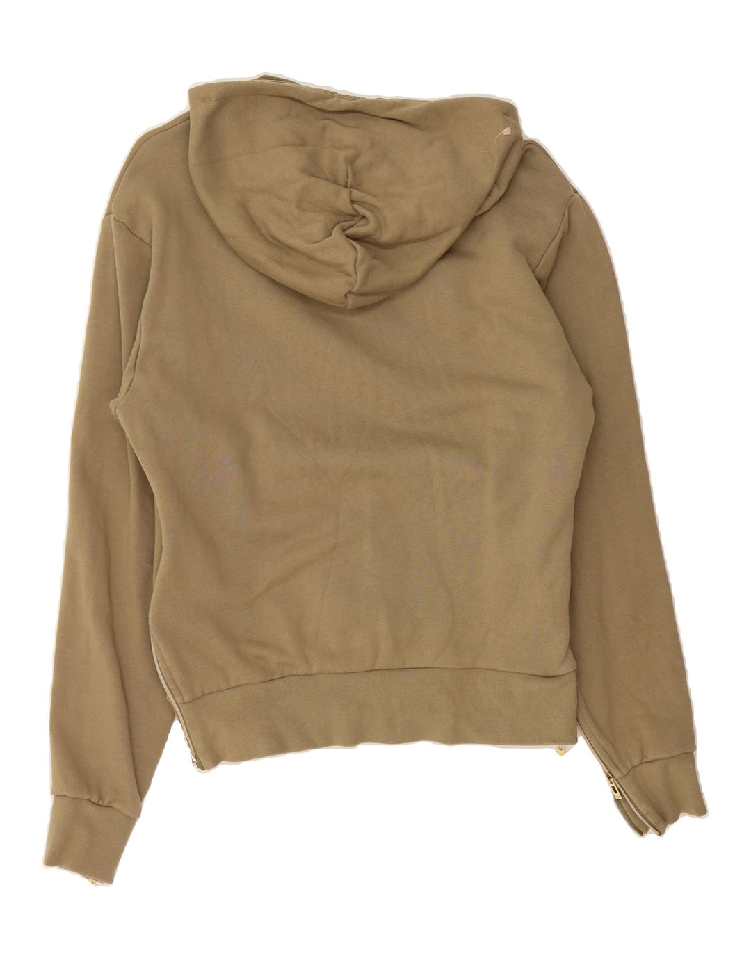 ADIDAS Womens Hoodie Jumper UK 10 Small Beige Vintage Adidas and Second-Hand Adidas from Messina Hembry 