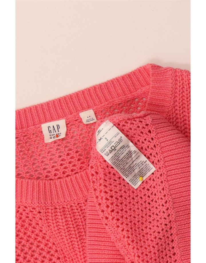 Gap Womens Oversized Oversized Boat Neck Jumper Sweater UK 10 Small Pink
