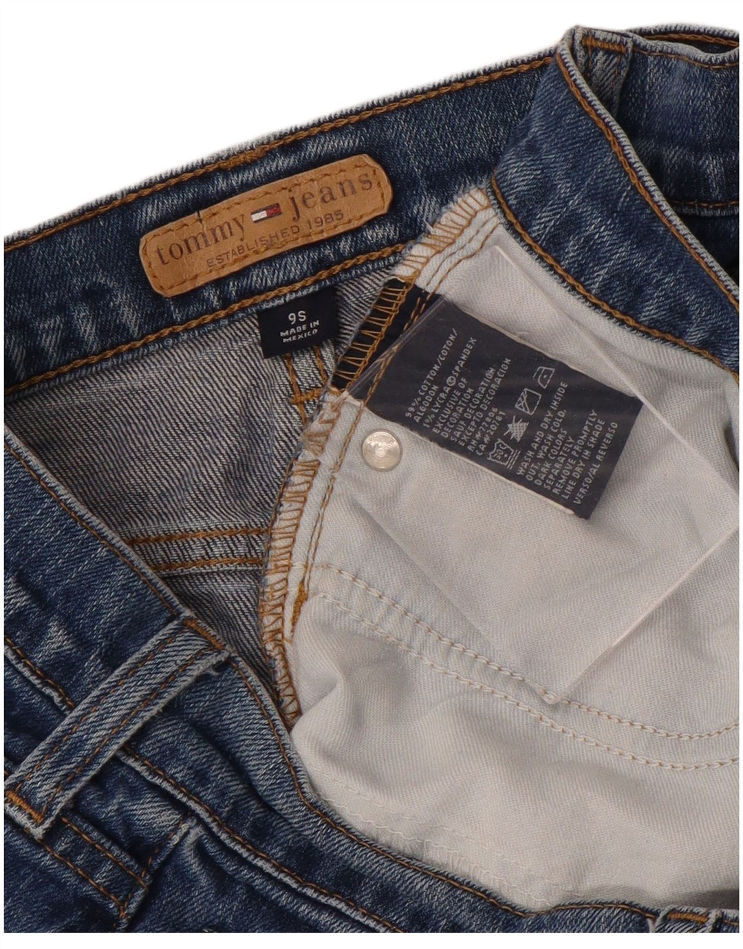Tommy Hilfiger Dame Bootcut Jeans US 9 Medium W30 L29 Blå Bomuld